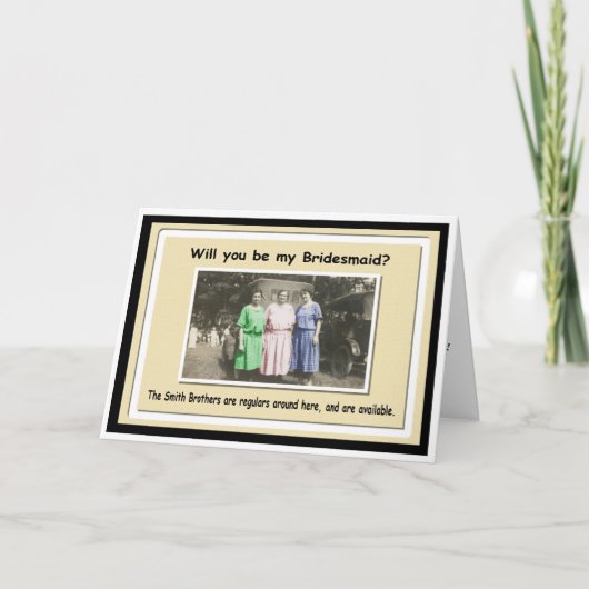 私の花嫁のメイドになってもいいかな？- おもしろい 招待状 (正面)