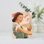 私の花嫁のメイドになりましょメイド・オブ・オーナー(花嫁付き添い人)... インビテーションポストカード (スタンド正面)