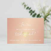 私の花嫁のメイドになるかどうか – Glamハートバラ金ゴールド 招待状 (スタンド正面)