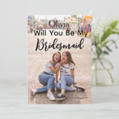 私の花嫁のメイドになるのシンプルでモダンす 招待状 (スタンド正面)