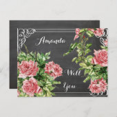 私の花嫁のメイドになるの？私の花嫁のメイドになれ インビテーションポストカード (正面/裏面)