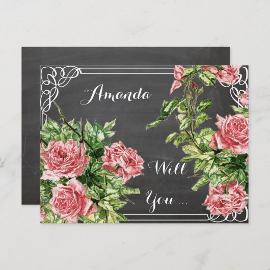 私の花嫁のメイドになるの？私の花嫁のメイドになれ インビテーションポストカード (正面/裏面)