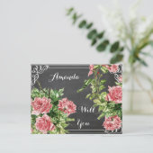 私の花嫁のメイドになるの？私の花嫁のメイドになれ インビテーションポストカード (スタンド正面)