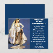 私の花嫁のメイドになるの?私の花嫁のメイドになれ インビテーションポストカード (正面/裏面)