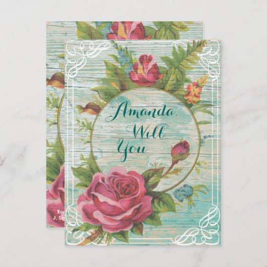 私の花嫁のメイドになるの？私の花嫁のメイドになれ インビテーションポストカード (正面/裏面)