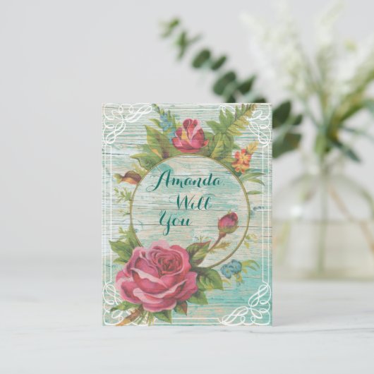 私の花嫁のメイドになるの？私の花嫁のメイドになれ インビテーションポストカード (スタンド正面)