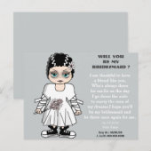 私の花嫁のメイドになるの？私の花嫁のメイドになれ インビテーションポストカード (正面/裏面)