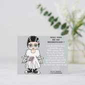 私の花嫁のメイドになるの？私の花嫁のメイドになれ インビテーションポストカード (スタンド正面)