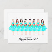 私の花嫁のメイドのカスタム名刺は？ 招待状 (正面/裏面)