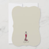 私の花嫁のメイドのカード(ブルゴーニュ) 招待状 (裏面)