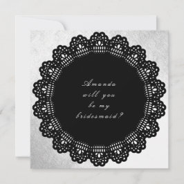 私の花嫁のメイドのシルバー・ブラックか 招待状