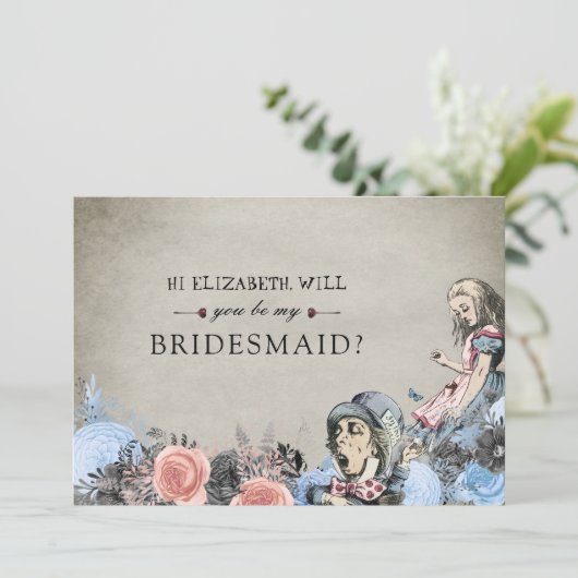 私の花嫁のメイドのフローラでワンダーランドでほこりっぽいアリス 招待状 (スタンド正面)