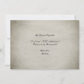 私の花嫁のメイドのフローラでワンダーランドでほこりっぽいアリス 招待状 (裏面)