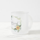 私の花嫁のメイドのメイドの名誉ありがとう フロストグラスマグカップ (正面右)