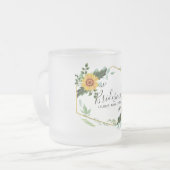 私の花嫁のメイドのメイドの名誉ありがとう フロストグラスマグカップ (正面左)