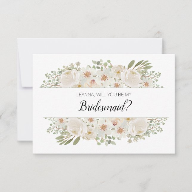 私の花嫁のメイドの白いフローラかエレガント (正面)