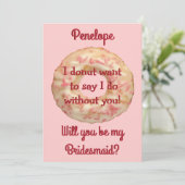 私の花嫁のメイドはドーナツとピンクの振りかける 招待状 (スタンド正面)