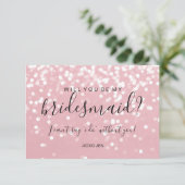 私の花嫁のメイドカードになるかなきらめく- Pink 招待状 (スタンド正面)