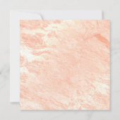 私の花嫁のメイドバラ金ゴールド大理石ハートか 招待状 (裏面)