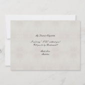 私の花嫁のメイドフローラグレー・アリスでワンダーランド 招待状 (裏面)