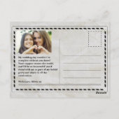 私の花嫁のメイドヴィンテージ新聞は ポストカード (裏面)