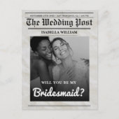 私の花嫁のメイドヴィンテージ新聞は ポストカード (正面)