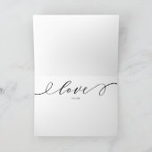 私の花嫁のメイド写真をしてくれてありがとう サンキューカード (内部)