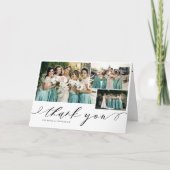 私の花嫁のメイド写真をしてくれてありがとう サンキューカード (正面)