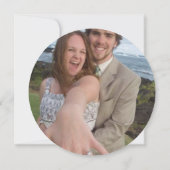 私の花嫁のメイド婚約の写真は後ろに 招待状 (裏面)