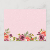 私の花嫁のメイド航海のフローラいかり インビテーションポストカード (裏面)