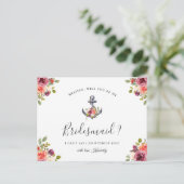 私の花嫁のメイド航海のフローラいかり インビテーションポストカード (スタンド正面)