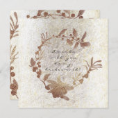 私の花嫁のメイド金ゴールドの乱交リース 招待状 (正面/裏面)