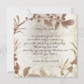 私の花嫁のメイド金ゴールドの乱交リース 招待状 (裏面)