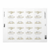 私の花嫁のメイド金ゴールドグリッター ラベル (フルシート)