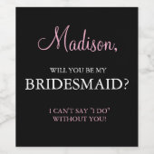 私の花嫁のメイド – ワインラベル (シングルラベル)