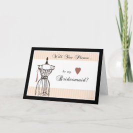 私の花嫁のメイド – Mannequin Card 招待状