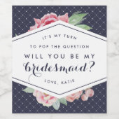 私の花嫁のワインまたはワイきらめくンラベル ワインラベル (シングルラベル)