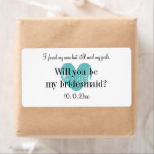 私の花嫁のワインボトルのラベル ラベル (インサイチュ)