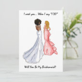 私の花嫁の介添え人になってくれますか カード- 招待状 (スタンド正面)