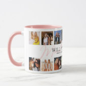 私の花嫁の介添え人 フォト コラージュ マグカップ (左)