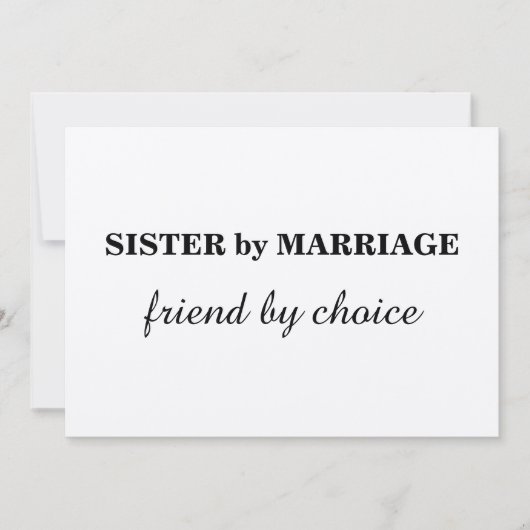 私の花嫁の付き添いになってくれる？クラフト 招待状 (正面)