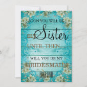 私の花嫁の付き添いになってくれる? 招待状 (正面)