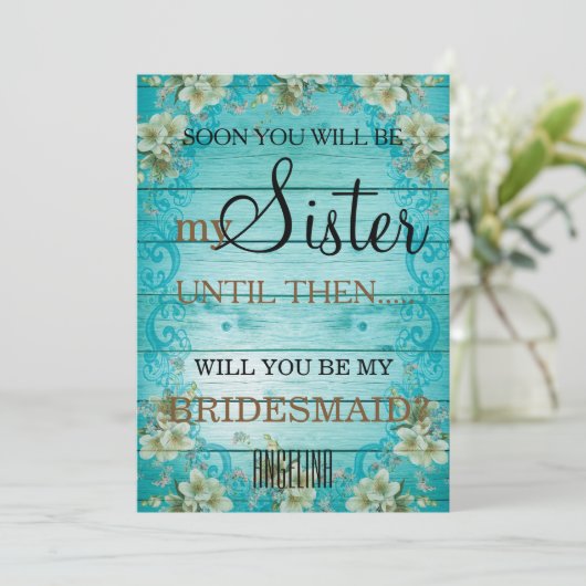 私の花嫁の付き添いになってくれる? 招待状 (スタンド正面)