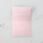 私の花嫁の付き添いのカードになるか？ 招待状 (内部)