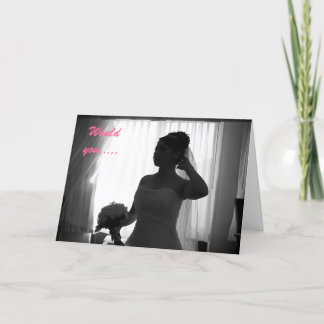 私の花嫁の付き添いをお願いします 招待状