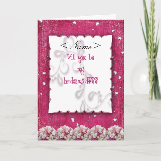 私の花嫁の付き添い 招待状 (正面)