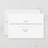 私の花嫁の仲間になってくれますか？ 招待状 (裏面)