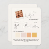 私の花嫁の仲間になってくれる？ フォト 花嫁の仲間への提案 招待状 (正面/裏面)