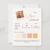 私の花嫁の仲間になってくれる？ フォト 花嫁の仲間への提案 招待状 (正面)