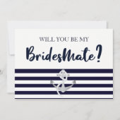 私の花嫁の仲間になってもらえますか？ 花嫁の友達へのカード 招待状 (正面)